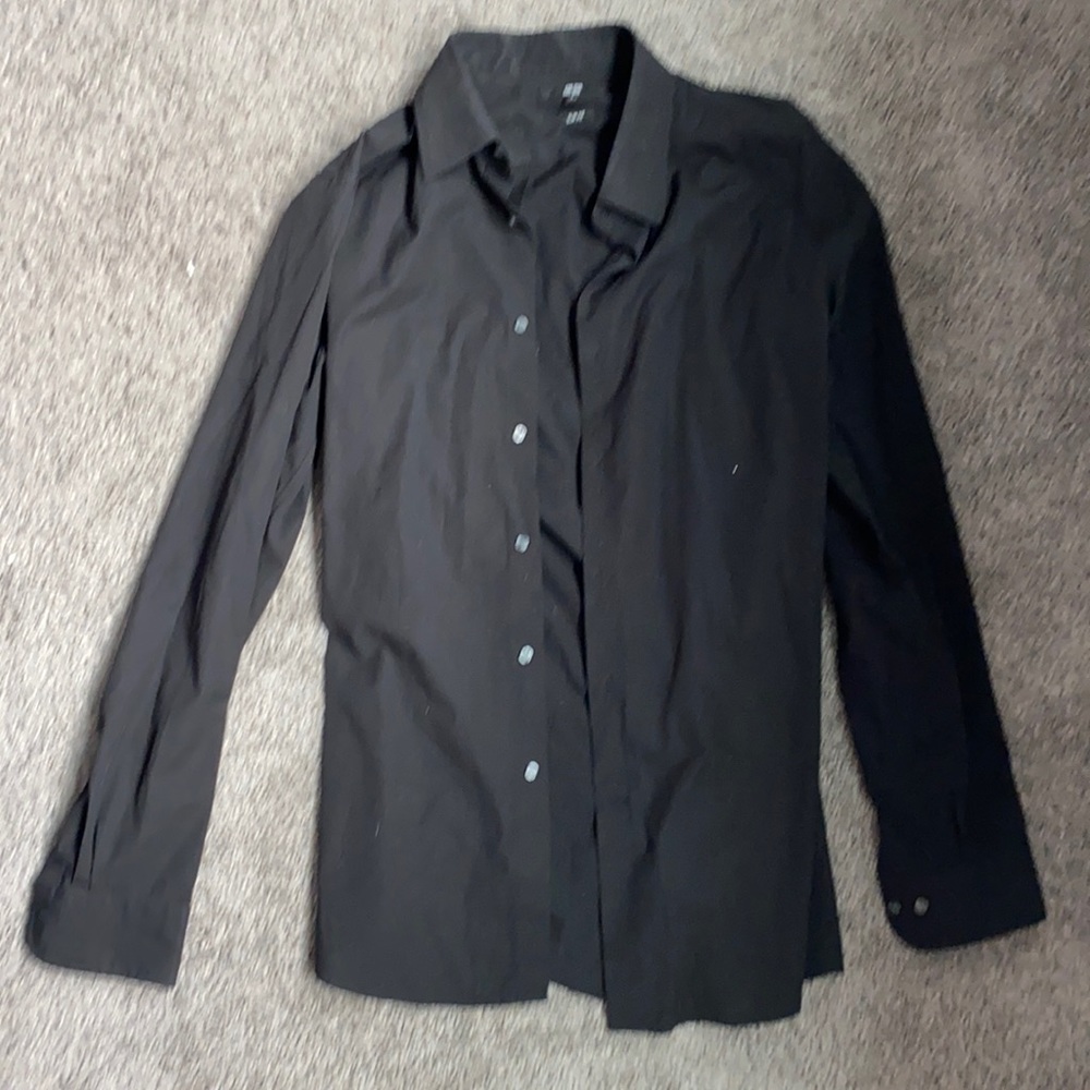 Uniqlo Black dress shirt size L